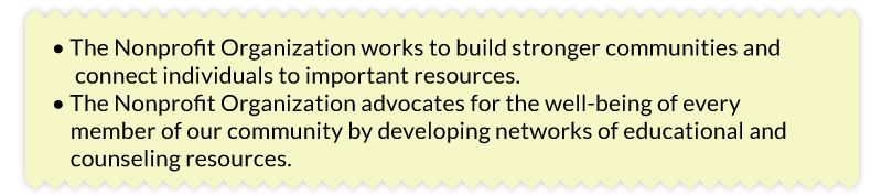 Which nonprofit mission statement is more direct and actionable?